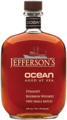 101,95 € Envío gratis | Whisky Bourbon Jefferson's Ocean Aged at Sea Reserva Estados Unidos Botella 70 cl