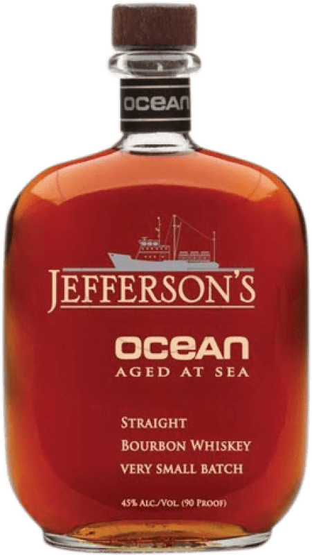 101,95 € Kostenloser Versand | Whisky Bourbon Jefferson's Ocean Aged at Sea Reserve Vereinigte Staaten Flasche 70 cl