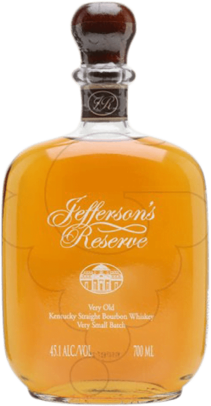 59,95 € Envio grátis | Whisky Bourbon Jefferson's Reserva Estados Unidos Garrafa 70 cl