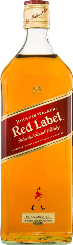 89,95 € Free Shipping | Whisky Blended Johnnie Walker Red Label United Kingdom Jéroboam Bottle-Double Magnum 3 L