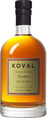 45,95 € 免费送货 | 波本威士忌 Koval 预订 美国 瓶子 Medium 50 cl
