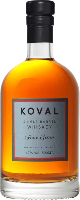 44,95 € Spedizione Gratuita | Whisky Blended Koval Four Riserva Chicago stati Uniti Bottiglia Medium 50 cl Grain