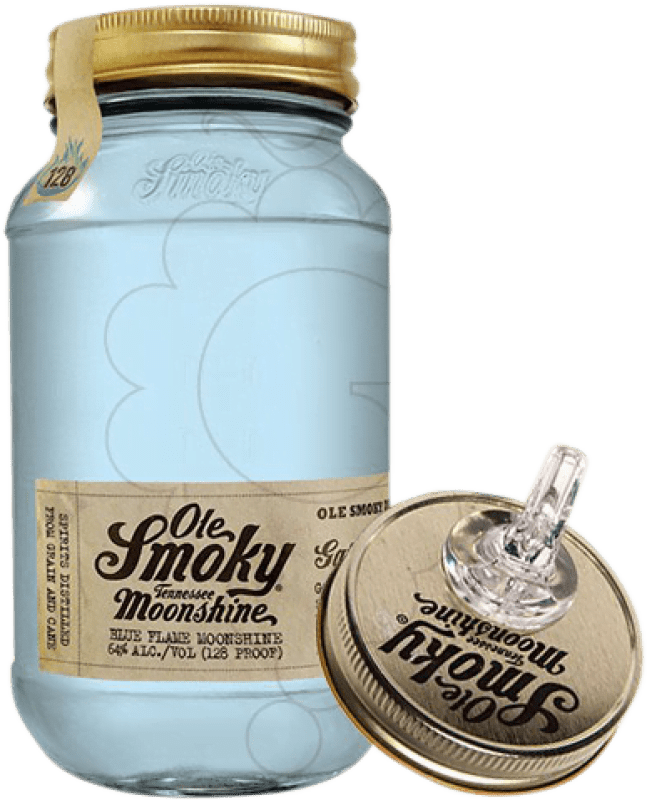 41,95 € Envío gratis | Whisky Blended Ole Smoky Blue Flame Moonshine Reserva Estados Unidos Botella 75 cl