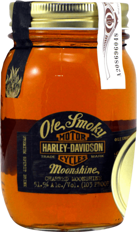 29,95 € Envio grátis | Whisky Blended Ole Smoky Harley Davidson Reserva Estados Unidos Frasco Medium 50 cl
