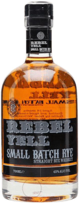 29,95 € Spedizione Gratuita | Whisky Blended Rebel Yell Small Batch Rye Riserva stati Uniti Bottiglia 70 cl