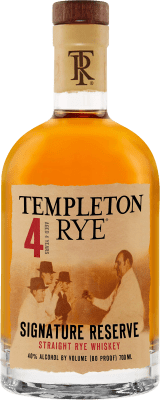 49,95 € Envío gratis | Whisky Blended Templeton Rye Reserva Estados Unidos 4 Años Botella 70 cl