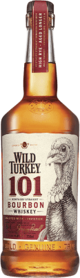 46,95 € Spedizione Gratuita | Whisky Bourbon Wild Turkey 101 stati Uniti 70 cl