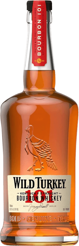 42,95 € Бесплатная доставка | Виски Бурбон Wild Turkey 101 Соединенные Штаты бутылка 70 cl