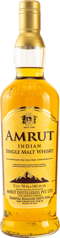 47,95 € Kostenloser Versand | Single Malt Whisky Amrut Indian Indien 70 cl