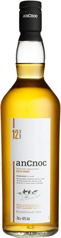 41,95 € Envío gratis | Whisky Single Malt anCnoc Knockdhu Reino Unido 12 Años Botella 70 cl