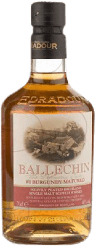 83,95 € Envio grátis | Whisky Single Malt Ballechin. Burgundy Cask Reino Unido Garrafa 70 cl