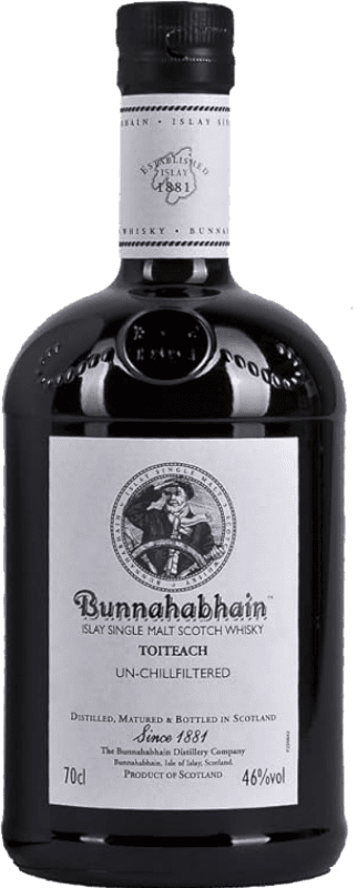 57,95 € Kostenloser Versand | Whiskey Single Malt Bunnahabhain Toiteach Großbritannien Flasche 70 cl