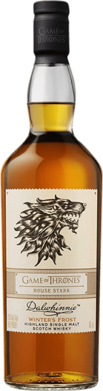 56,95 € Kostenloser Versand | Whiskey Single Malt Dalwhinnie Winter's Frost House Stark Game of Thrones Großbritannien Flasche 70 cl