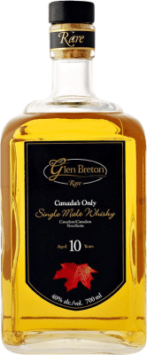 51,95 € Envio grátis | Whisky Single Malt Glen Breton Rare Black Label Canadá 10 Anos Garrafa 70 cl