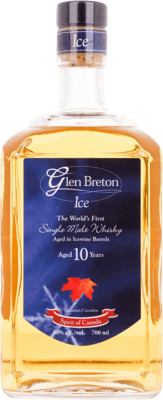 56,95 € Envio grátis | Whisky Single Malt Glen Breton Icewine Canadá 10 Anos Garrafa 70 cl