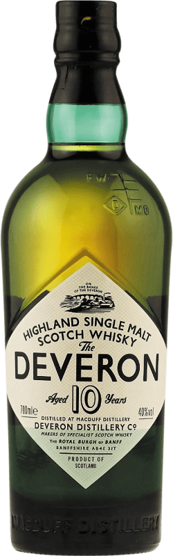 34,95 € Envio grátis | Whisky Single Malt Deveron Reino Unido 10 Anos Garrafa 70 cl