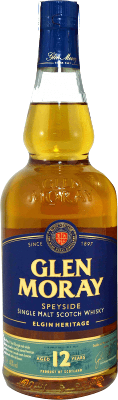 29,95 € Envoi gratuit | Single Malt Whisky Glen Moray Royaume-Uni 12 Ans Bouteille 70 cl