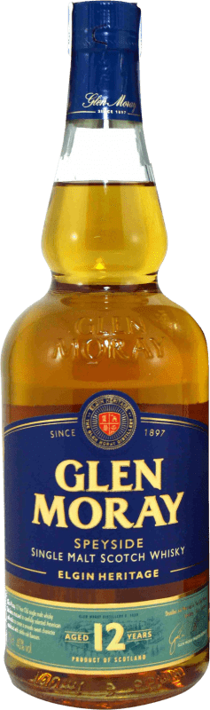 42,95 € Envoi gratuit | Whisky Single Malt Glen Moray Royaume-Uni 12 Ans Bouteille 70 cl