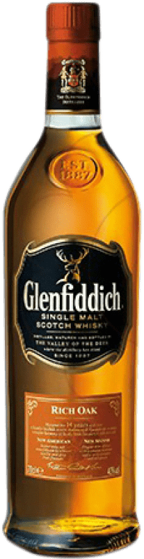 38,95 € Envio grátis | Whisky Single Malt Glenfiddich Rich Oak Reino Unido 14 Anos Garrafa 70 cl