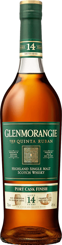 65,95 € Kostenloser Versand | Whiskey Single Malt Glenmorangie The Quinta Ruban Großbritannien 14 Jahre Flasche 70 cl