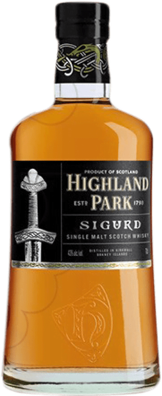 108,95 € Envío gratis | Whisky Single Malt Highland Park Sigurd Reino Unido Botella 70 cl