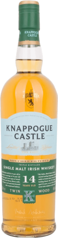 75,95 € 免费送货 | 威士忌单一麦芽威士忌 Knappogue Castle 爱尔兰 14 岁 瓶子 70 cl