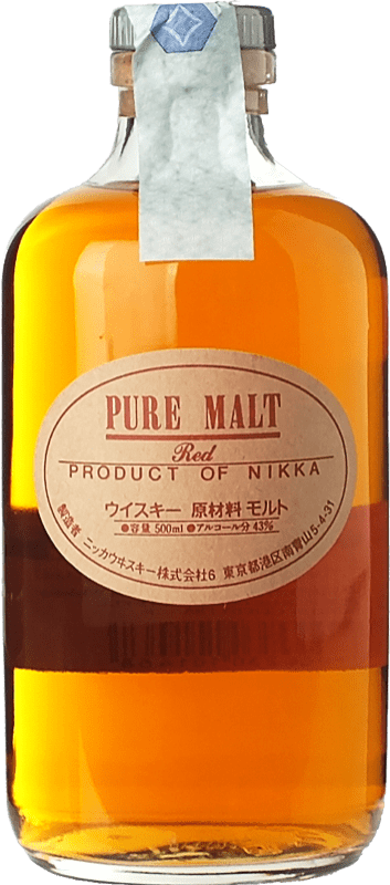 43,95 € 免费送货 | 威士忌单一麦芽威士忌 Nikka Red 日本 瓶子 Medium 50 cl