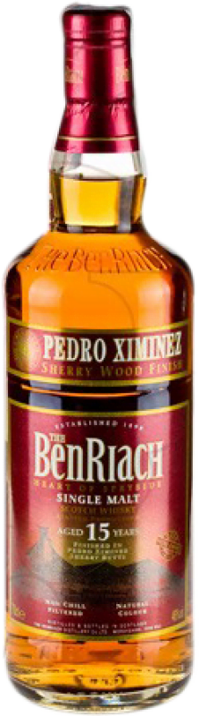99,95 € Free Shipping | Single Malt Whisky The Benriach PX Pedro Ximénez Sherry Cask Finish United Kingdom 15 Years Bottle 70 cl