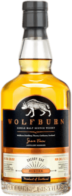 59,95 € Envio grátis | Whisky Single Malt Wolfburn Aurora Reino Unido Garrafa 70 cl