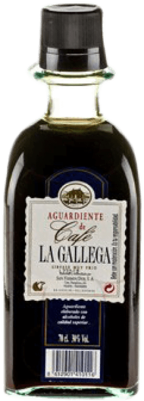 10,95 € Envío gratis | Orujo Aguardiente La Gallega Licor de Café España Botella 70 cl