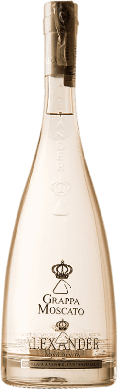 32,95 € Spedizione Gratuita | Grappa Alexander Italia Moscato Bottiglia 70 cl