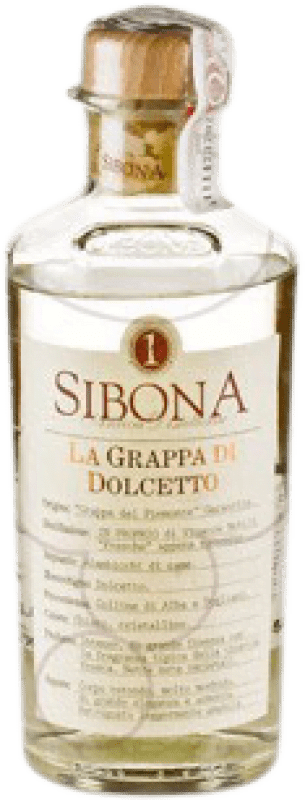 19,95 € Envio grátis | Aguardente Grappa Sibona Dolcetto Doce Itália Garrafa Medium 50 cl