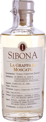 29,95 € Envio grátis | Aguardente Grappa Sibona Itália Mascate Garrafa Medium 50 cl