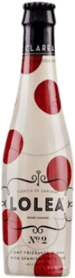 2,95 € Envio grátis | Sangria Lolea Nº 2 Clarea Frizzante Espanha Garrafa Pequena 20 cl