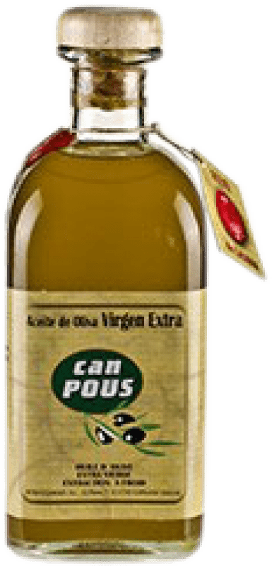 12,95 € Free Shipping | Olive Oil Can Pous EVOO Extra Virgin Spain Medium Bottle 50 cl