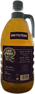 44,95 € Бесплатная доставка | Оливковое масло Can Pous Sin Filtrar Испания Графин 2 L