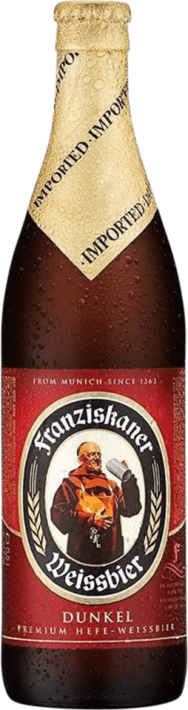 3,95 € Бесплатная доставка | Пиво Franziskaner Dunkel Германия бутылка Medium 50 cl