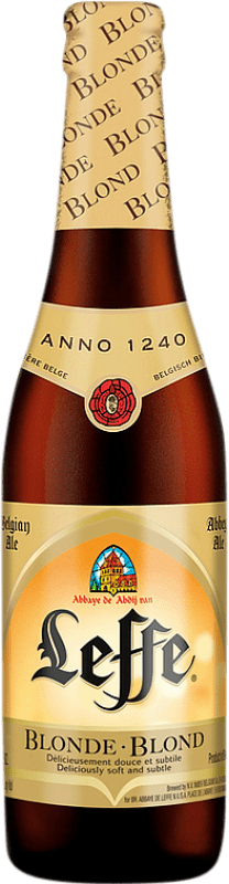 3,95 € Free Shipping | Beer Leffe Blonde Belgium One-Third Bottle 33 cl