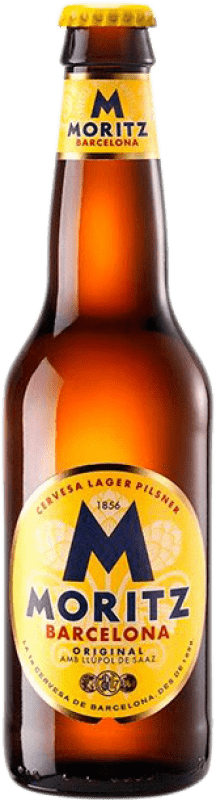 2,95 € Free Shipping | Beer Moritz Catalonia Spain One-Third Bottle 33 cl
