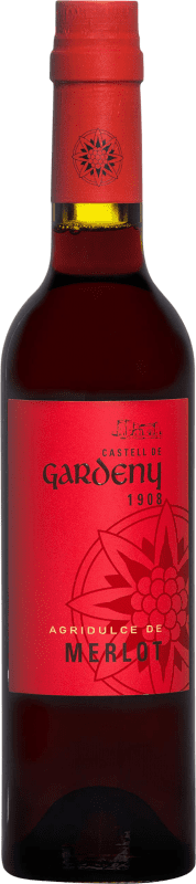 9,95 € Envío gratis | Vinagre Castell Gardeny Agredolç España Merlot Media Botella 37 cl