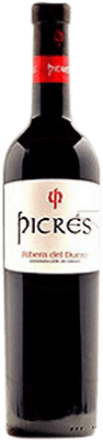 22,95 € Spedizione Gratuita | Vino Rosso Picres Picrés Crianza — Invecchiato in Botte D.O. Ribera del Duero Castilla y León Spagna Tempranillo Bottiglia 75 cl