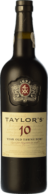 28,95 € Free Shipping | Fortified wine Taylor's I.G. Porto Porto Portugal Tempranillo, Touriga Franca, Touriga Nacional, Tinta Amarela, Tinta Cão, Tinta Barroca 10 Years Bottle 75 cl