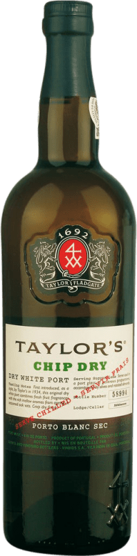 29,95 € Envio grátis | Vinho fortificado Taylor's Chip Dry White I.G. Porto Porto Portugal Malvasía, Godello, Rabigato Garrafa 75 cl