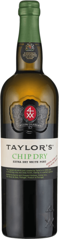 19,95 € Envío gratis | Vino Generoso Fortificado Taylor's Chip White Dry — Seco I.G. Porto Oporto Portugal Malvasía, Godello, Rabigato 75 cl