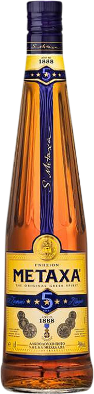 21,95 € Free Shipping | Brandy Metaxa 5 Estrellas Greece 5 Years Bottle 1 L