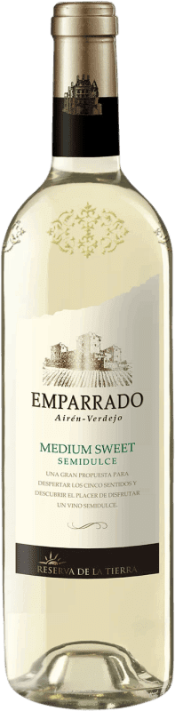 3,95 € Kostenloser Versand | Weißwein Reserva de La Tierra Emparrado Jung Katalonien Spanien Verdejo Flasche 75 cl