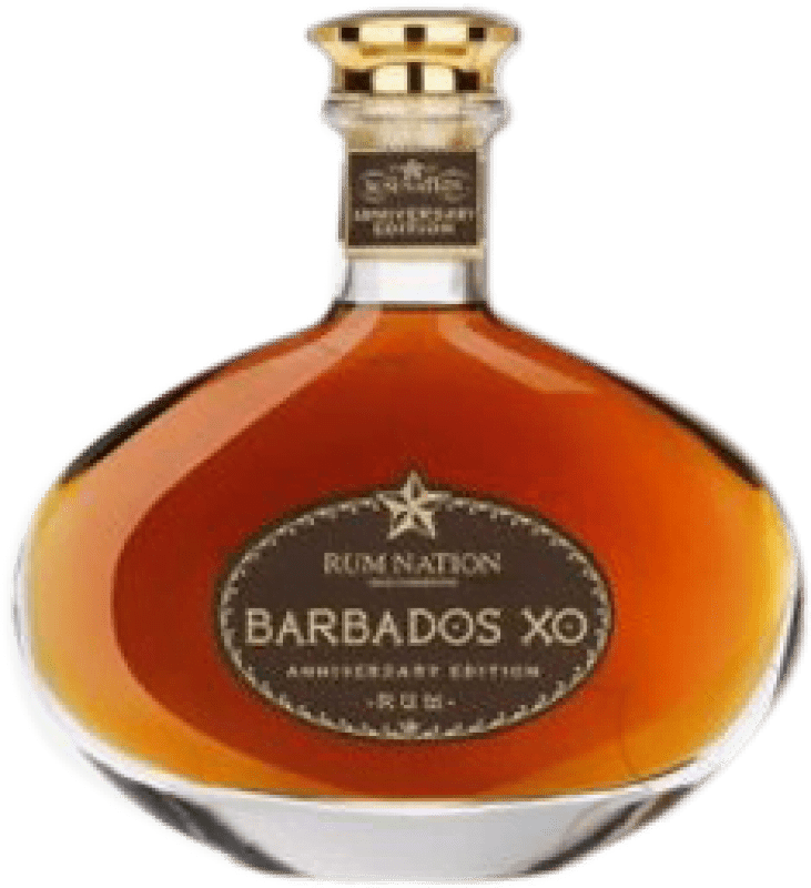 59,95 € 免费送货 | 朗姆酒 Rossi & Rossi Nation Barbados X.O. Extra Old Extra Añejo 巴巴多斯 瓶子 70 cl