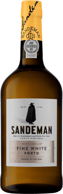 16,95 € 免费送货 | 强化酒 Sandeman Porto Blanco I.G. Porto 波尔图 葡萄牙 Malvasía, Godello, Códega, Viosinho 瓶子 1 L