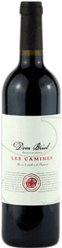 9,95 € Envío gratis | Vino Tinto Vignobles Dom Brial Les Camines Joven A.O.C. Francia Francia Merlot, Syrah, Garnacha 75 cl
