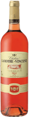 6,95 € 免费送货 | 玫瑰酒 Vignobles Vincent Château Lamothe Vincent 年轻的 A.O.C. Bordeaux Rosé 法国 Merlot, Cabernet Sauvignon, Cabernet Franc 瓶子 75 cl